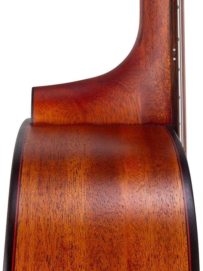 dreadnought guitar with solid mahogany top, mahogany back & sides, amara ebony fb, natural - Afbeelding 8