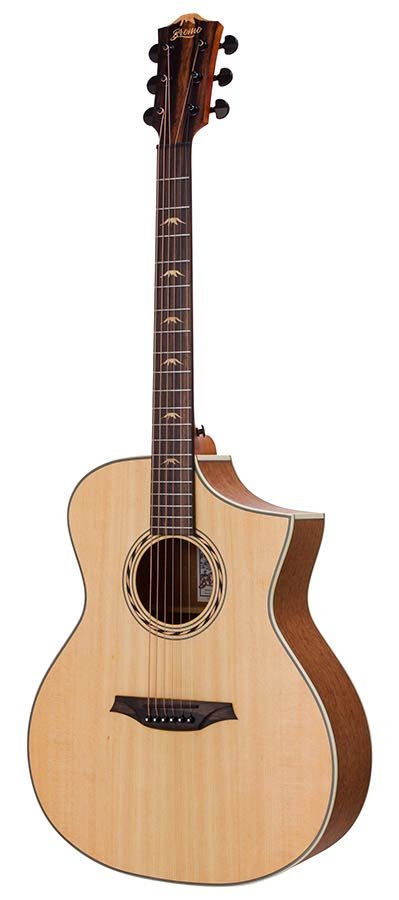 Hillside auditorium guitar, spruce top, mahogany back & sides, amara ebony fb, natural - Afbeelding 3