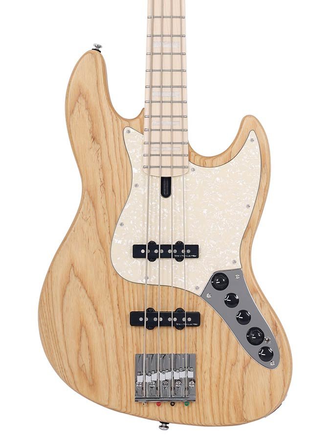 swamp ash reissue 4-string active bass guitar, natural satin - Afbeelding 4