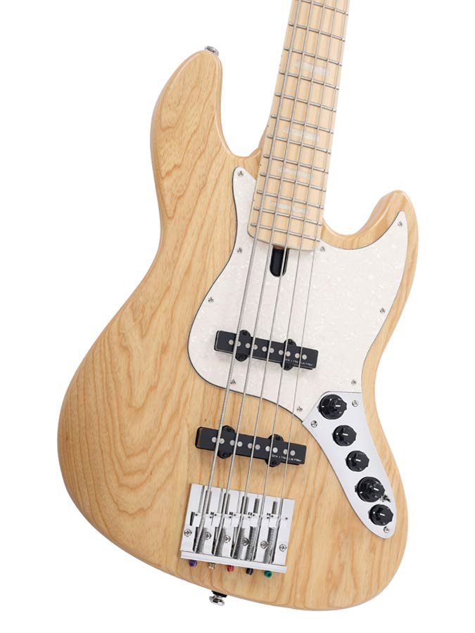 swamp ash reissue 5-string active bass guitar, natural satin - Afbeelding 6