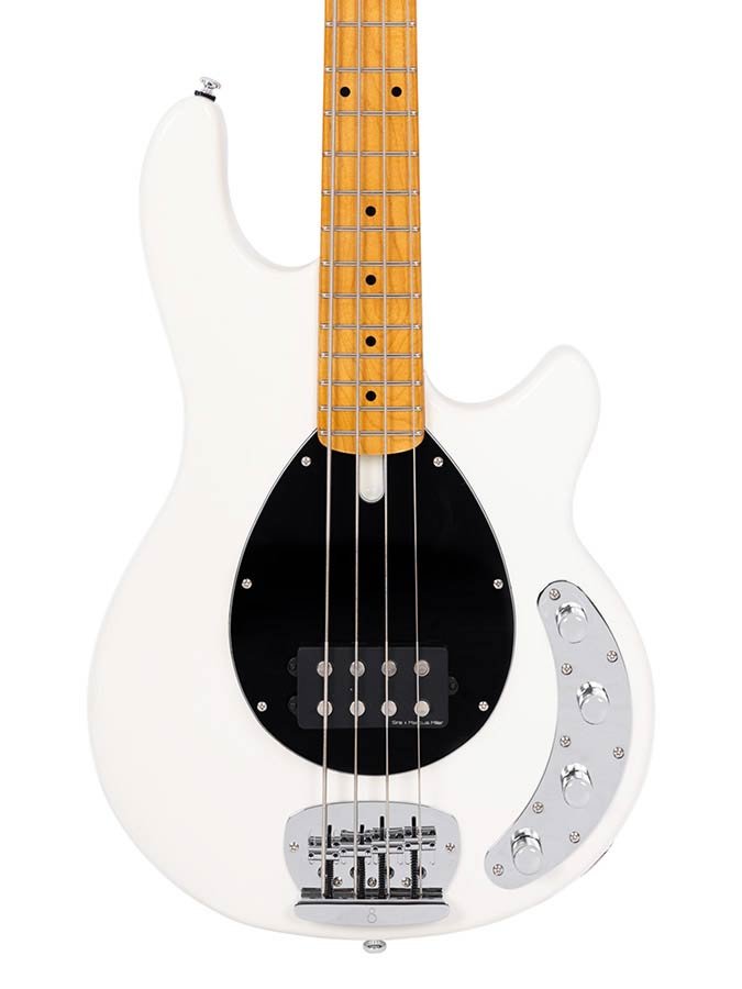mahogany 4-string active bass guitar, antique white - Afbeelding 4
