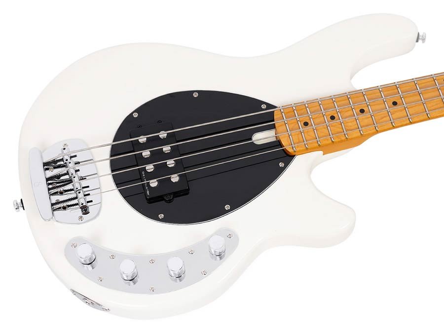 mahogany 4-string active bass guitar, antique white - Afbeelding 5