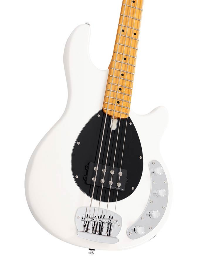mahogany 4-string active bass guitar, antique white - Afbeelding 6
