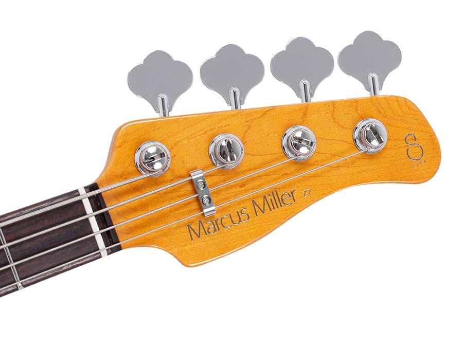 mahogany 4-string active bass guitar, antique white - Afbeelding 7