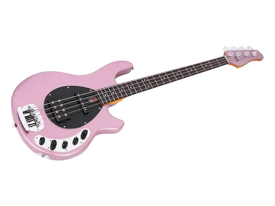mahogany 4-string active bass guitar, burgundy - Afbeelding 3