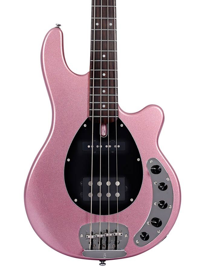 mahogany 4-string active bass guitar, burgundy - Afbeelding 4