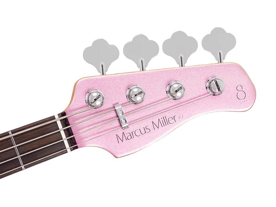 mahogany 4-string active bass guitar, burgundy - Afbeelding 7