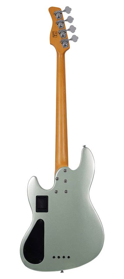 alder 4-string active bass guitar, surf green metallic - Afbeelding 2