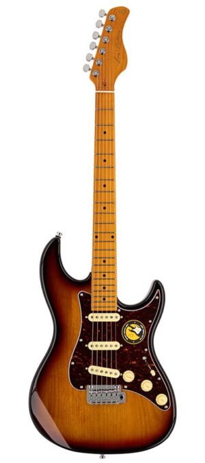 alder electric guitar S-style, 3 tone sunburst