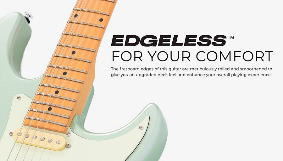 alder electric guitar S-style, surf green metallic - Afbeelding 8