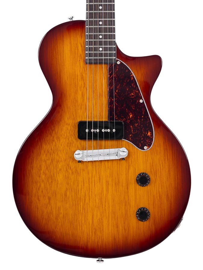 mahogany electric guitar L-style, tobacco sunburst - Afbeelding 4