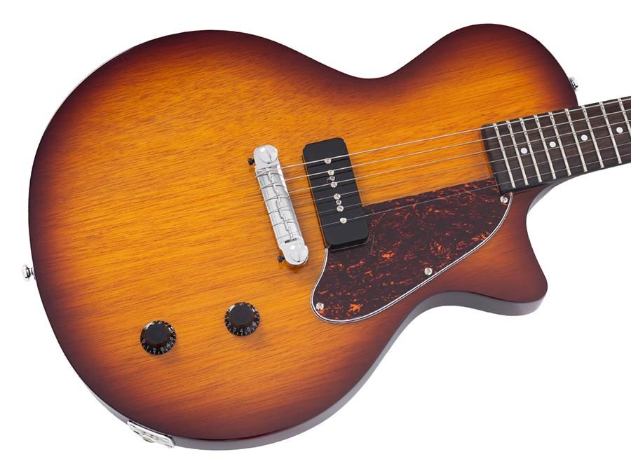 mahogany electric guitar L-style, tobacco sunburst - Afbeelding 5
