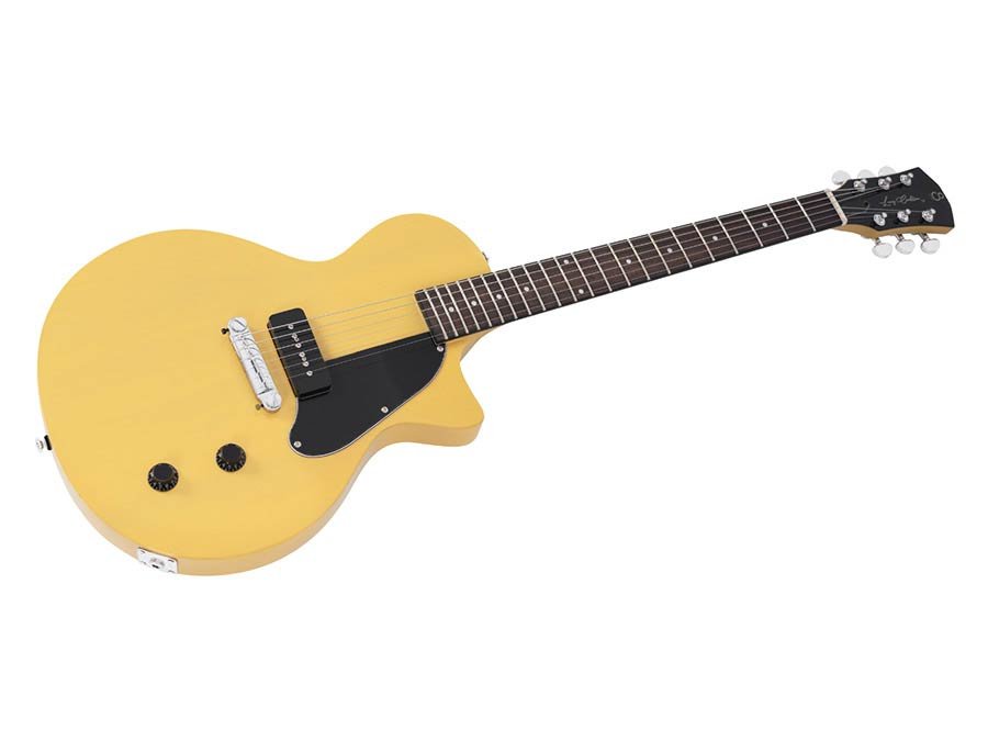 mahogany electric guitar L-style, TV yellow - Afbeelding 3