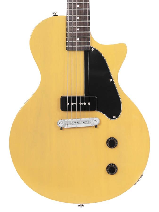 mahogany electric guitar L-style, TV yellow - Afbeelding 4