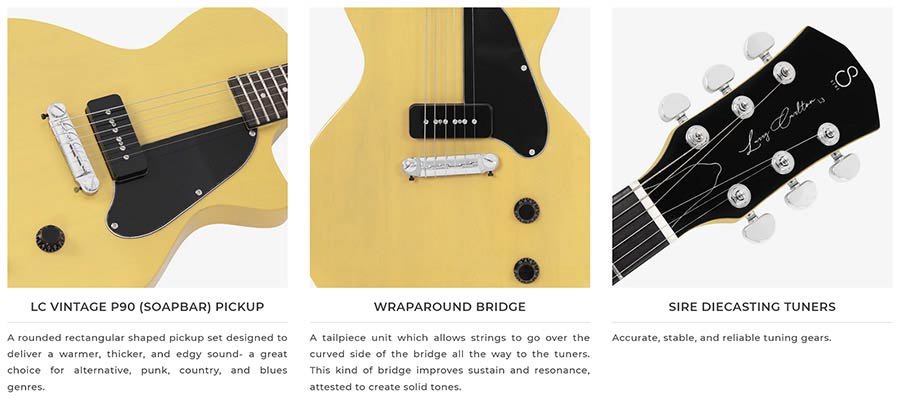 mahogany electric guitar L-style, gold top - Afbeelding 11