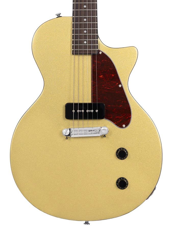 mahogany electric guitar L-style, gold top - Afbeelding 4