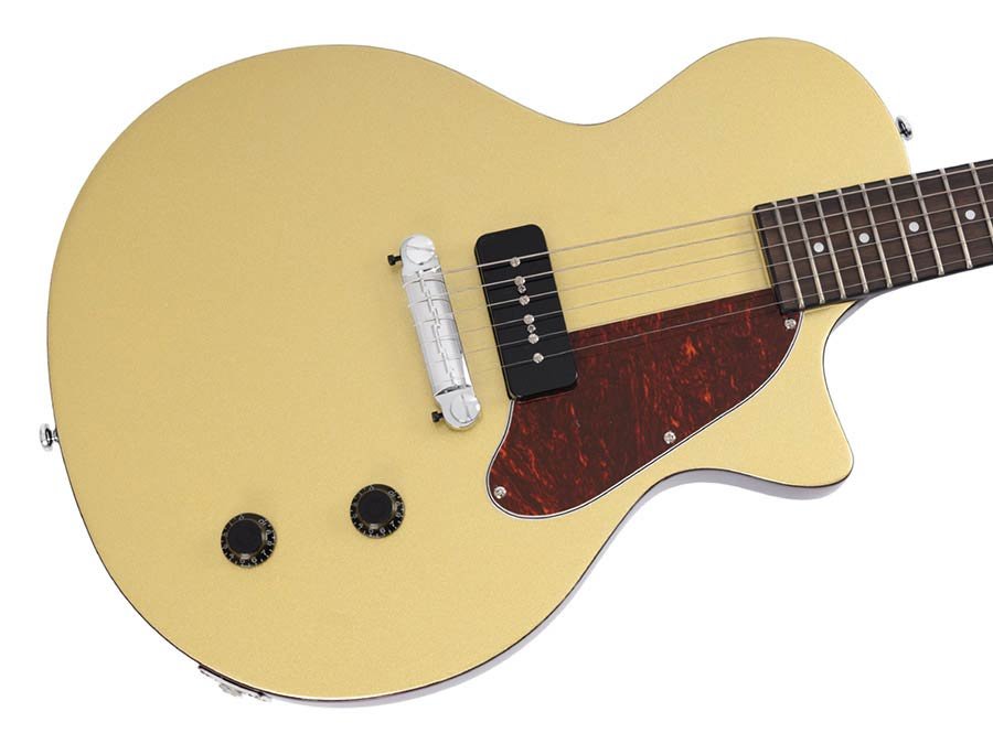 mahogany electric guitar L-style, gold top - Afbeelding 5