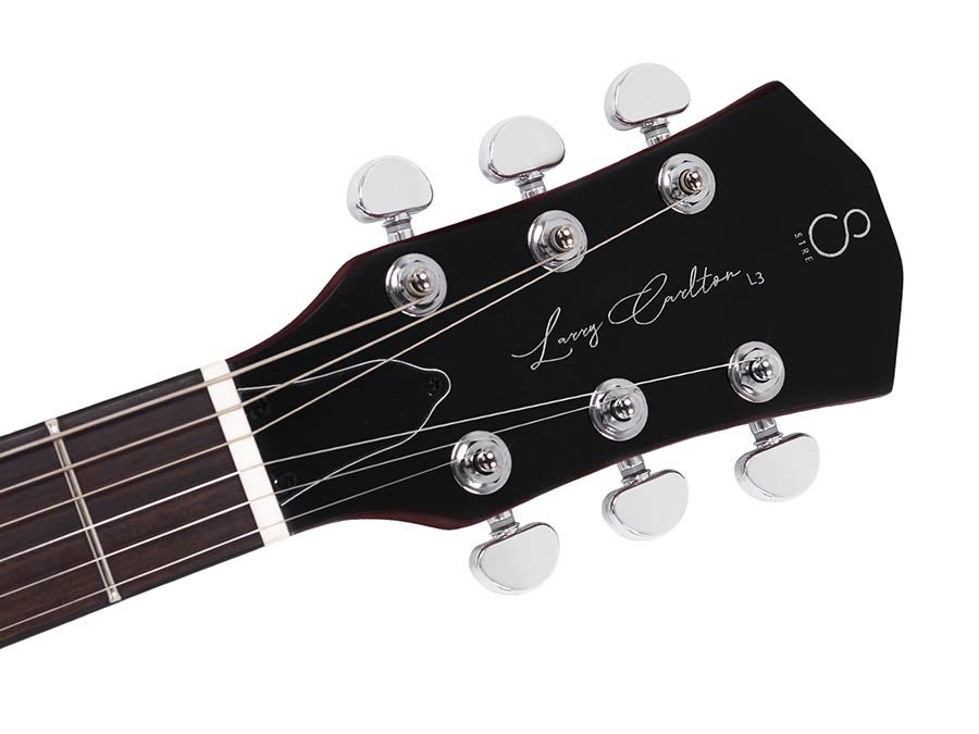 mahogany electric guitar L-style, gold top - Afbeelding 9