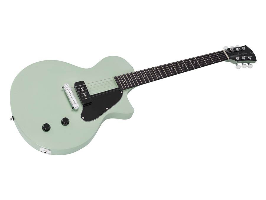 mahogany electric guitar L-style, surf green metallic - Afbeelding 3
