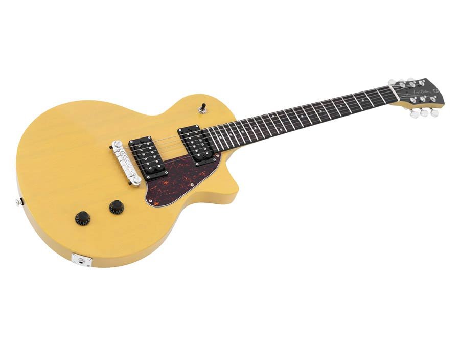 mahogany electric guitar L-style, TV yellow - Afbeelding 3