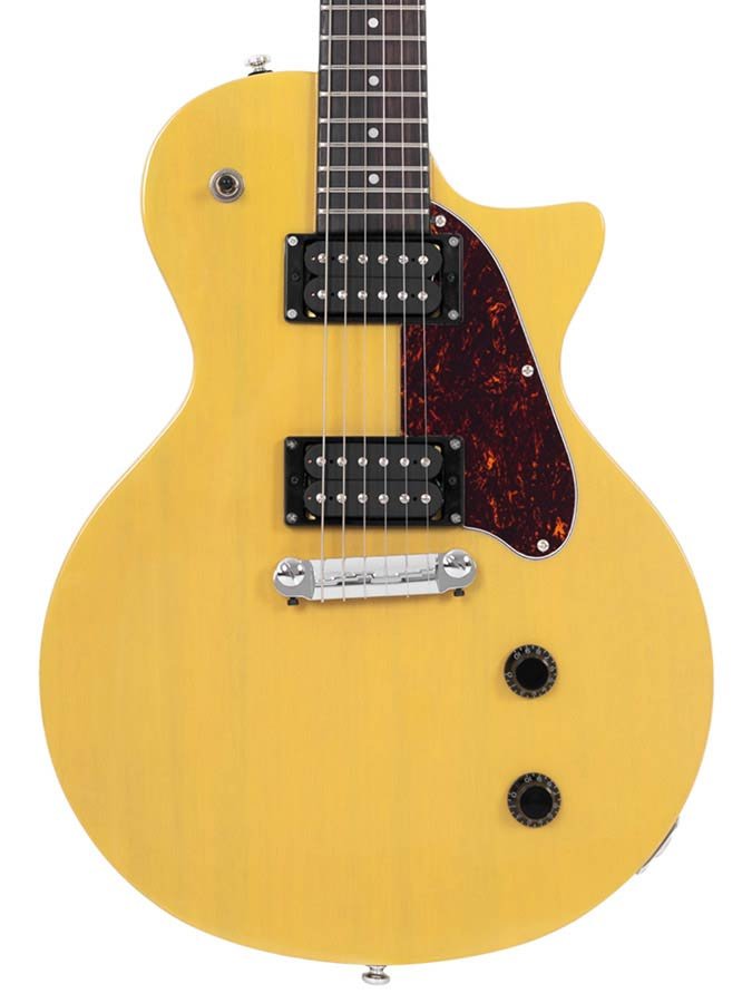 mahogany electric guitar L-style, TV yellow - Afbeelding 4