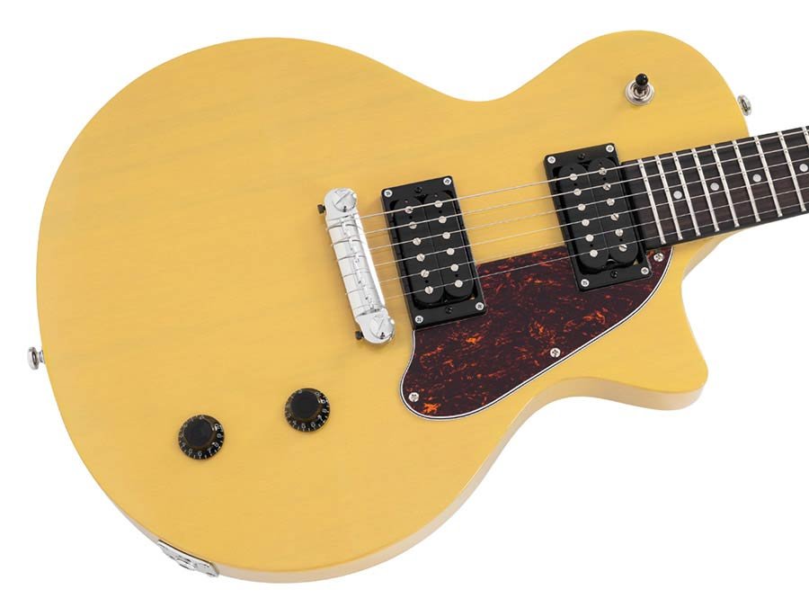 mahogany electric guitar L-style, TV yellow - Afbeelding 5