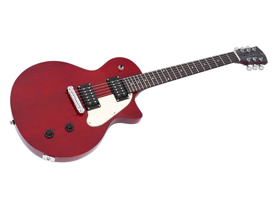 mahogany electric guitar L-style, cherry - Afbeelding 3