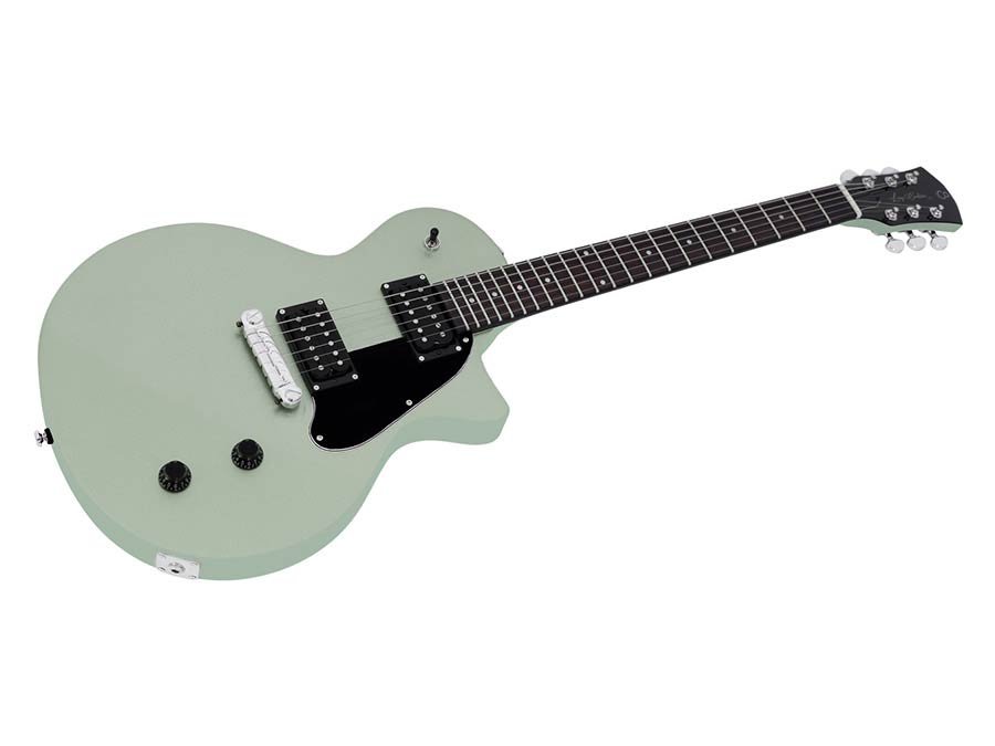 mahogany electric guitar L-style, surf green metallic - Afbeelding 3