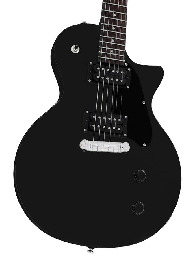 mahogany electric guitar L-style, black satin - Afbeelding 6