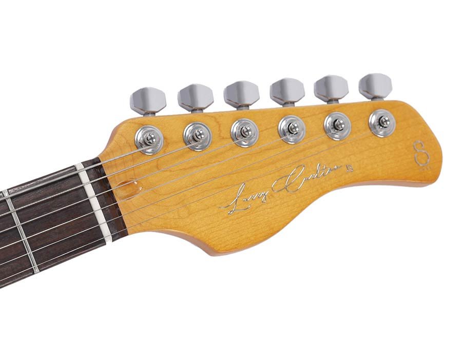 mahogany electric guitar J-style, vintage white - Afbeelding 7