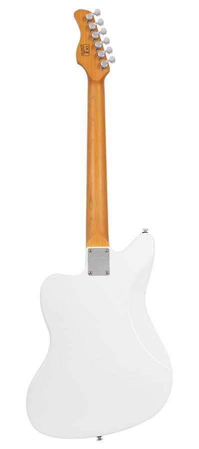 mahogany electric guitar J-style, white - Afbeelding 2