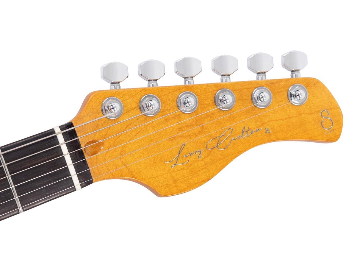 mahogany electric guitar J-style, white - Afbeelding 7