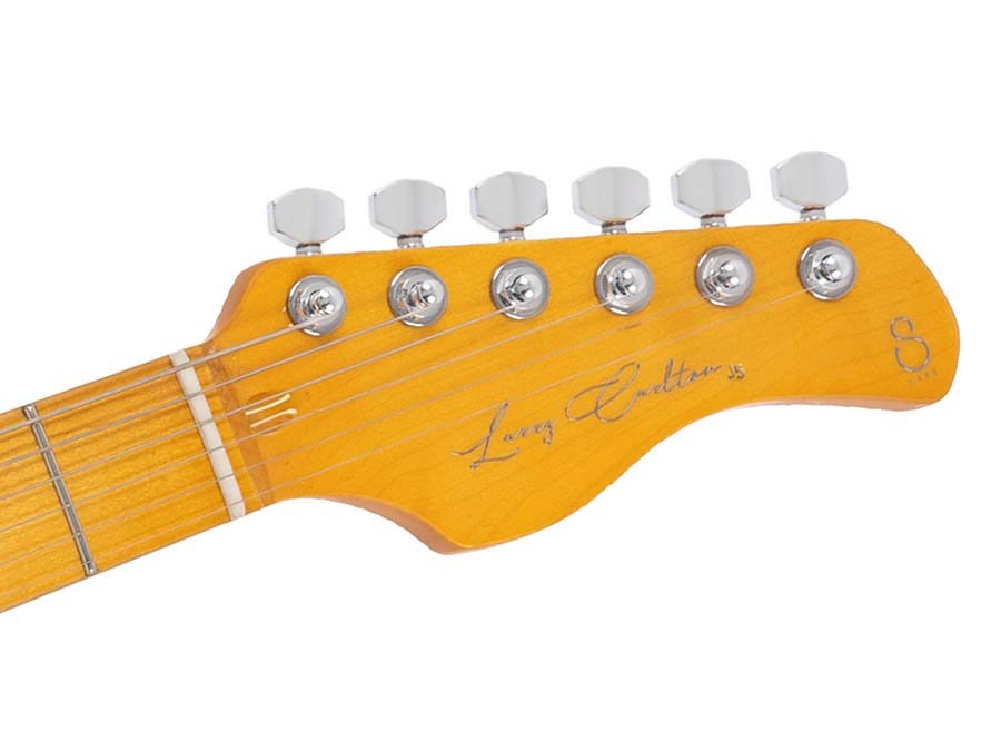 mahogany electric guitar J-style, surf green metallic - Afbeelding 7