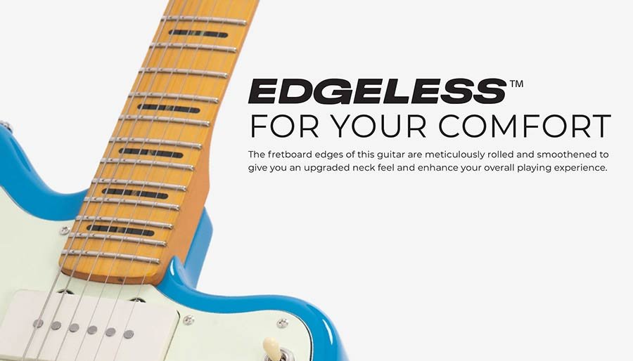 mahogany electric guitar J-style, surf green metallic - Afbeelding 8