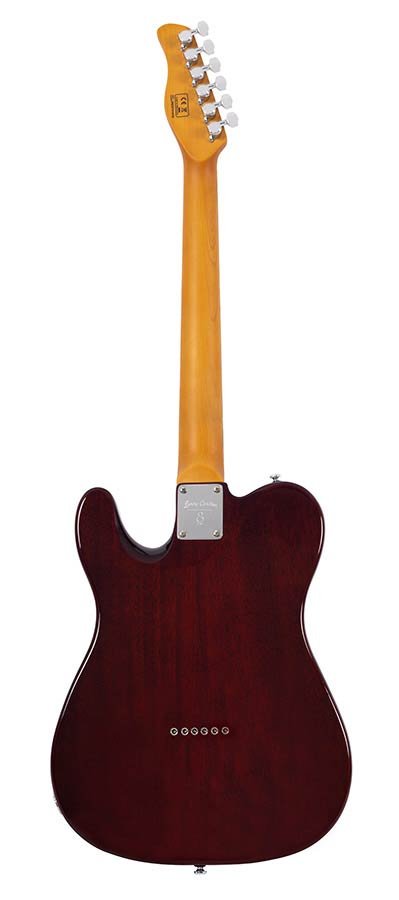 alder + ash chambered electric guitar T-style, natural - Afbeelding 2