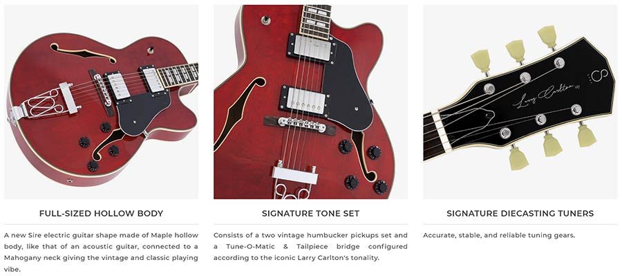 electric archtop guitar, tobacco burst - Afbeelding 9