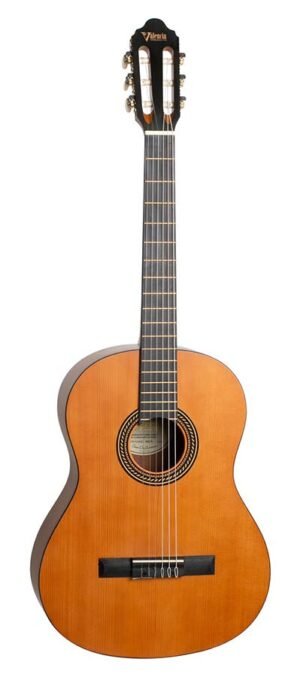 classic guitar lefthanded with hybrid neck 4/4, sitka spruce & nato, antique natural satin
