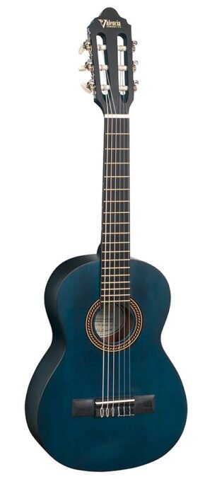 classic guitar 1/4, sitka spruce & nato, transparent blue satin