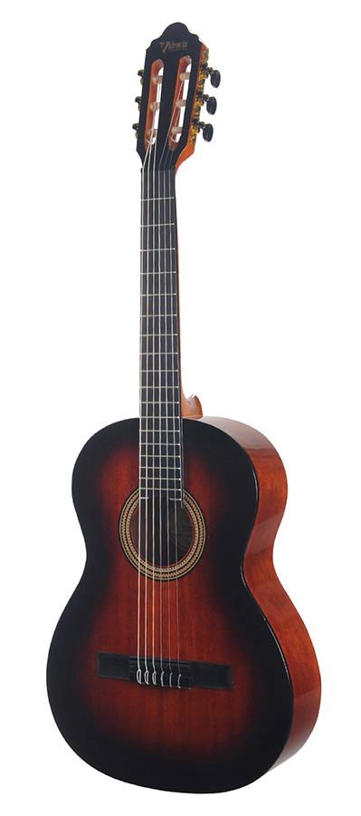 classic guitar with hybrid neck 3/4, sitka spruce & mahogany, classic sunburst high gloss - Afbeelding 5