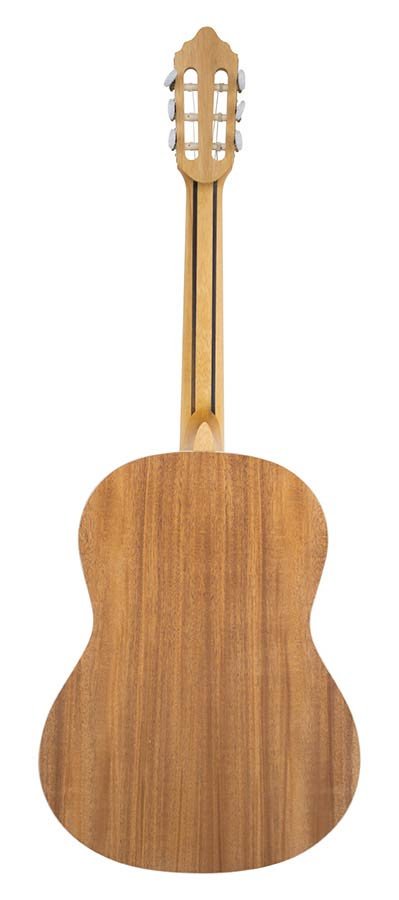 classic guitar with hybrid neck 4/4, sitka spruce & mahogany, black - Afbeelding 2