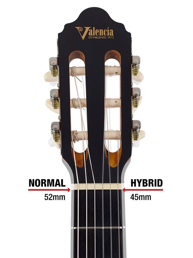 classic guitar with hybrid neck 4/4, sitka spruce & mahogany, purple - Afbeelding 6