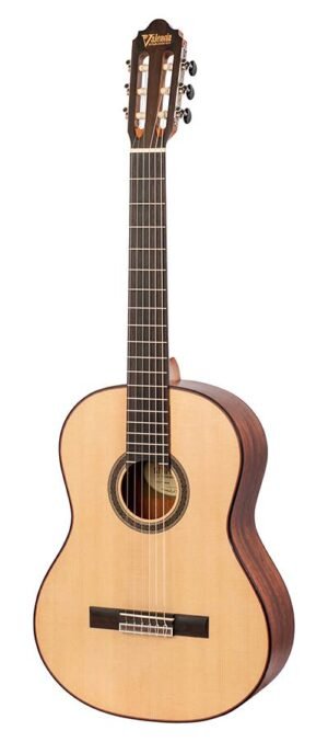 classic guitar left handed 4/4, solid sitka spruce & mahogany, natural