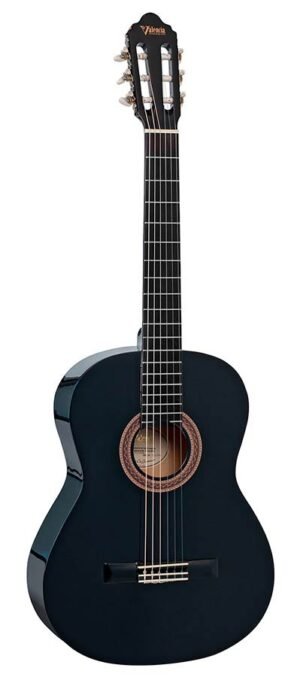 classic guitar, linden body, maple fb, black
