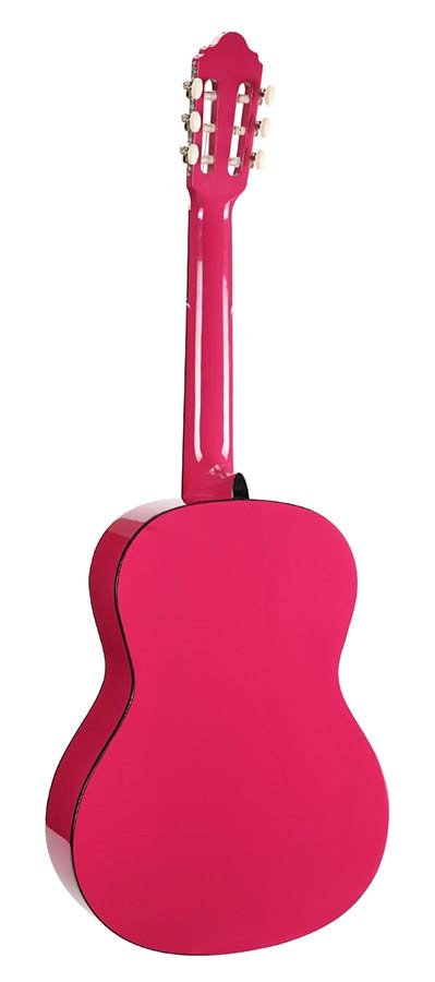 classic guitar, linden body, maple fb, pink sunburst - Afbeelding 2