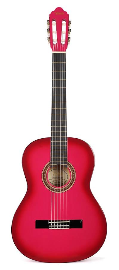 classic guitar, linden body, maple fb, pink sunburst - Afbeelding 3