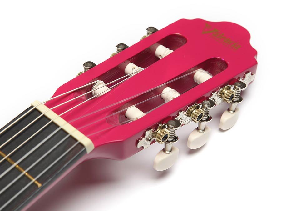 classic guitar, linden body, maple fb, pink sunburst - Afbeelding 8