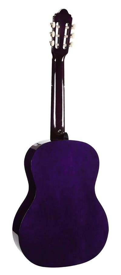 classic guitar, linden body, maple fb, purple sunburst - Afbeelding 2