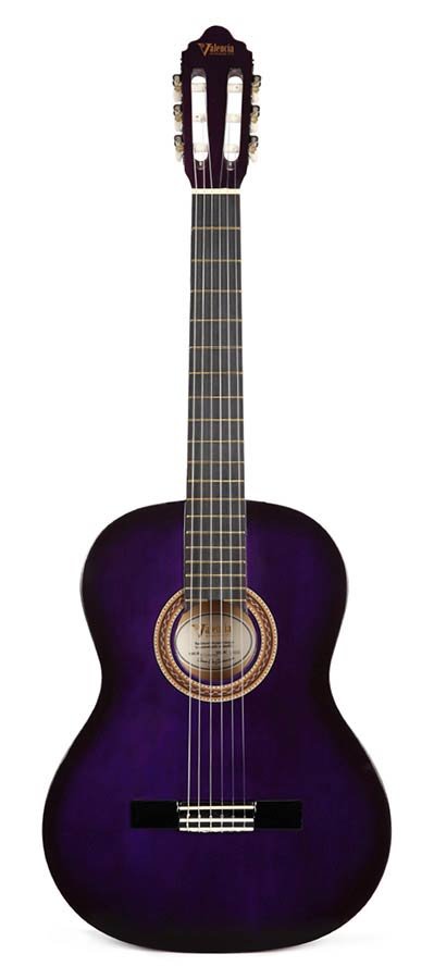 classic guitar, linden body, maple fb, purple sunburst - Afbeelding 3