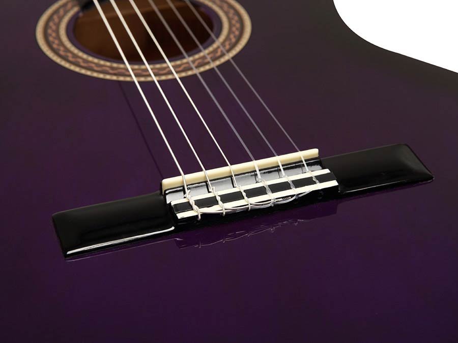 classic guitar, linden body, maple fb, purple sunburst - Afbeelding 5