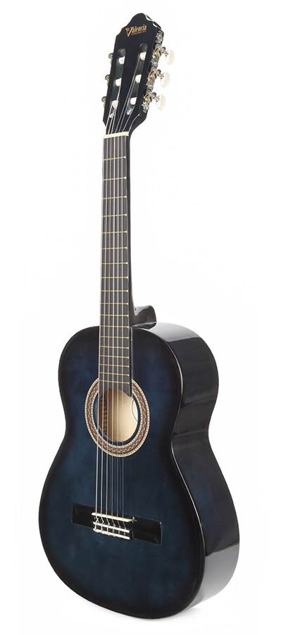 classic guitar 1/2, linden body, maple fb, blue sunburst - Afbeelding 5